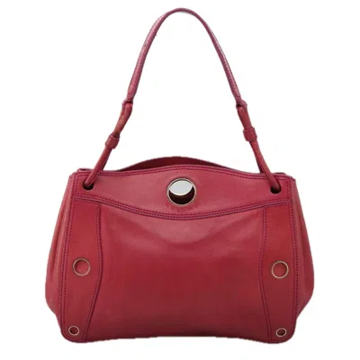 Pre-owned Celine Céline Red Leather Shoulder Bag ()
