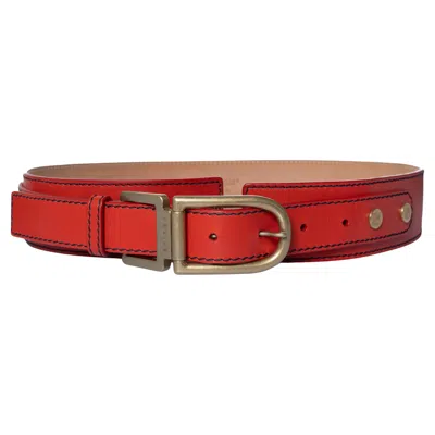 Pre-owned Celine , Red Leather Waist Belt