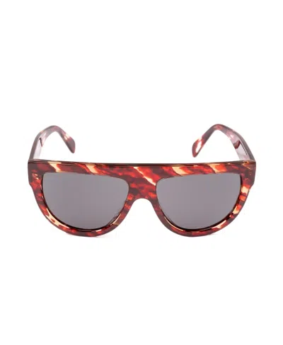Celine Red Pilot Sunglasses In Gray