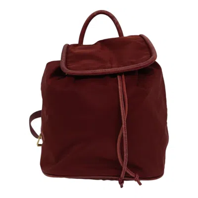 Pre-owned Celine Céline Red Synthetic Backpack Bag ()