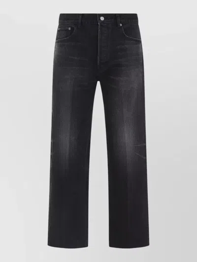 Celine Relaxed Boyfriend Denim Jeans Belt Loops In Black