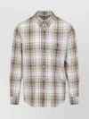 Celine Relaxed Fit Button-down Collar Long Sleeve Shirt In Green