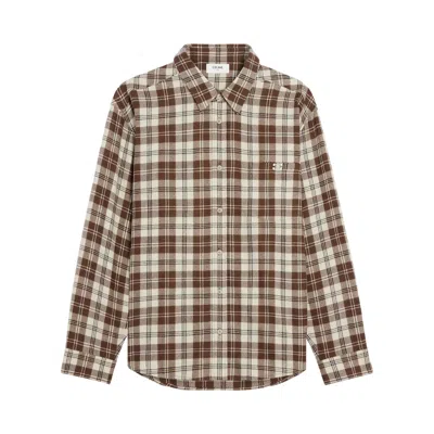 Pre-owned Celine Relaxed Shirt 'beige/marron Clair' | Cream | Men's Size 42 In White