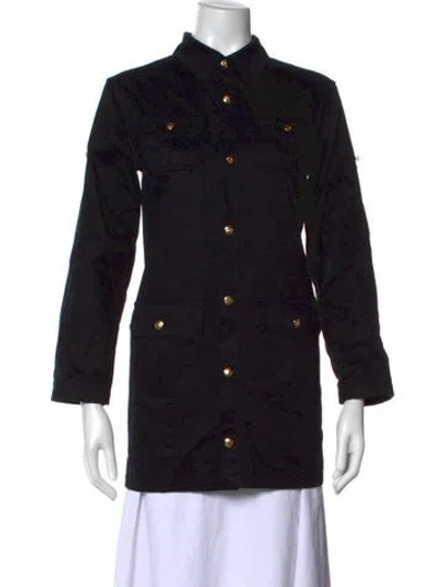 Pre-owned Celine Reporter Midi Length Dress In Black
