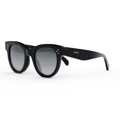 Celine Retro Square Sunglasses In Nero/grigio
