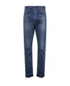Celine Retro Washed Jeans In Blue