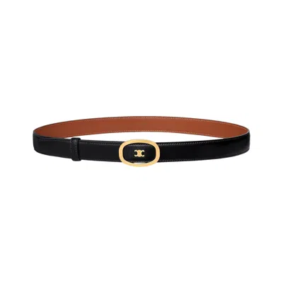 Pre-owned Celine Reversible  Alix Belt 'black/tan' | Women's Size 90