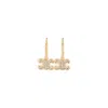 Celine Rhinestone Earrings Women In Gold