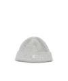 Celine Rib Knitted Hat In Gray