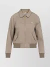 Celine Polyester Bomber Jacket Women In Gold
