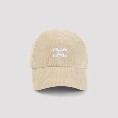 Celine Sand Triomphe Richelieu Cap In Neutral