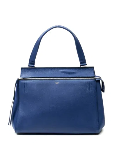 Pre-owned Celine Ring Leather Tote Bag In Blue
