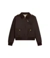 CELINE TRIOMPHE BLOUSON JACKET IN WAXED COTTON LINEN