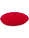 Celine Céline Robert Knitted Beret Hat In Red