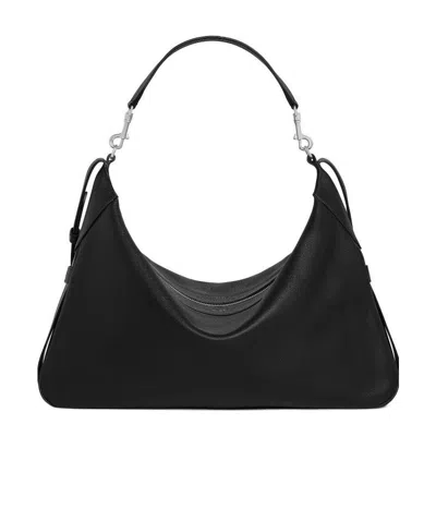 Celine Romy Logo Shoulder Bag In Black