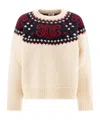 Celine Round-collar And Long-sleeved Sweater In Nude