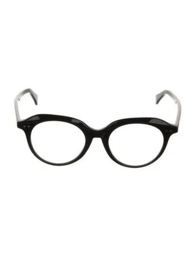 Pre-owned Celine Round Eyeglasses In Black