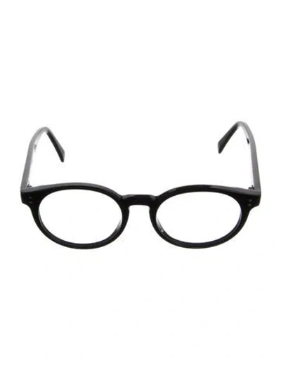 Pre-owned Celine Round Eyeglasses In Black