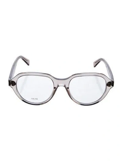 Pre-owned Celine Round Eyeglasses In Gray