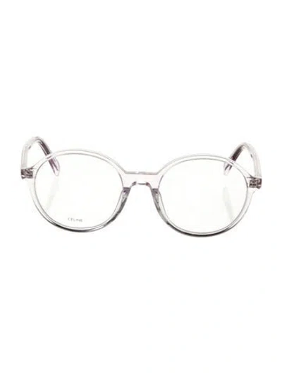 Pre-owned Celine Round Eyeglasses In Purple