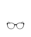 Celine Round-frame Stud-embellished Glasses In Black