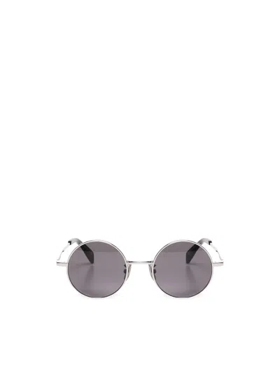 Celine Round Frame Sunglasses In Blue