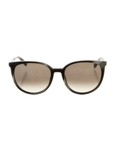 Pre-owned Celine Round Gradient Sunglasses In Black