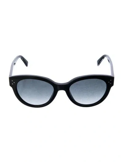 Pre-owned Celine Round Gradient Sunglasses In Black