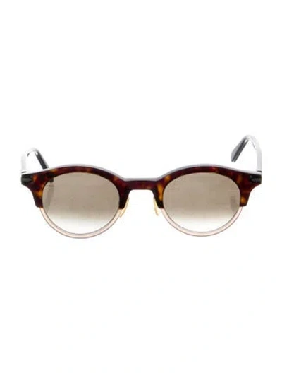 Pre-owned Celine Round Gradient Sunglasses In Brown