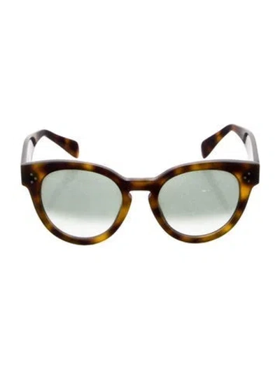 Pre-owned Celine Round Gradient Sunglasses In Brown