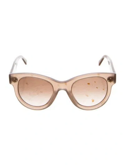 Pre-owned Celine Round Gradient Sunglasses In Brown