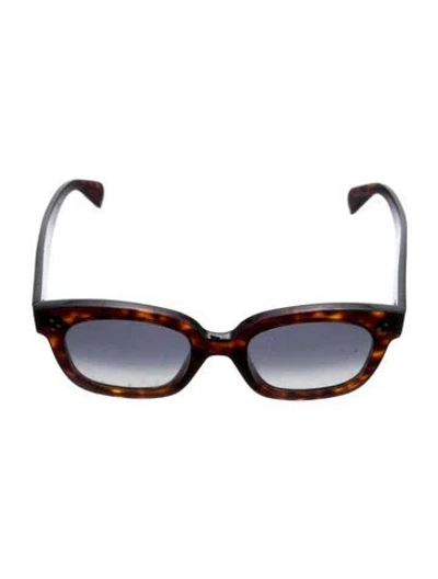 Pre-owned Celine Round Gradient Sunglasses In Brown