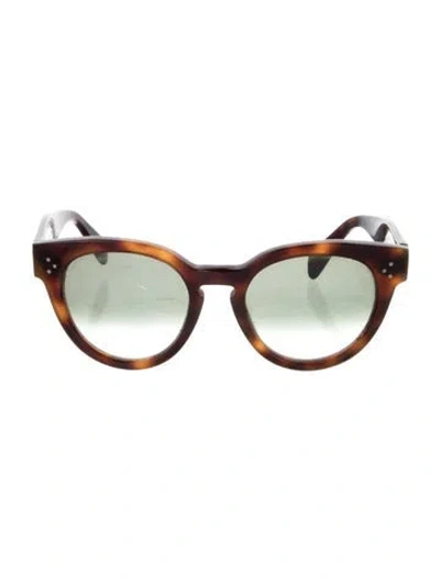 Pre-owned Celine Round Gradient Sunglasses In Brown