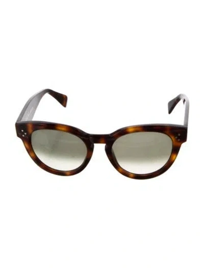 Pre-owned Celine Round Gradient Sunglasses In Brown