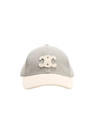 Celine Round Hat In White