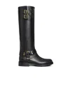 Celine Round-head Boots In Black