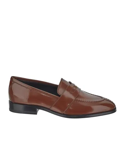 Celine Round Head Loafer Shoes In Brown