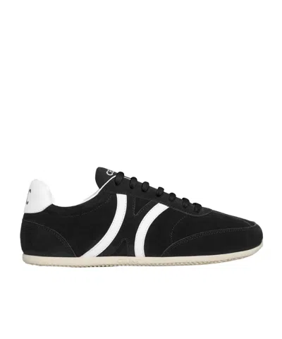 Celine Round-head Sneakers In Black