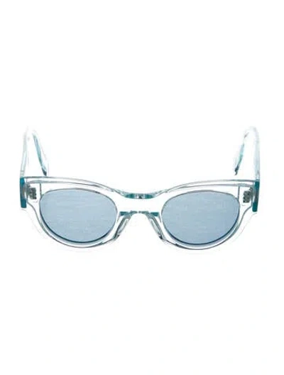 Pre-owned Celine Round Mirrored Sunglasses