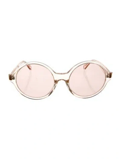 Pre-owned Celine Round Mirrored Sunglasses In Pink