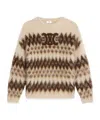 Celine Round-neck And Long-sleeved Sweater In Nude