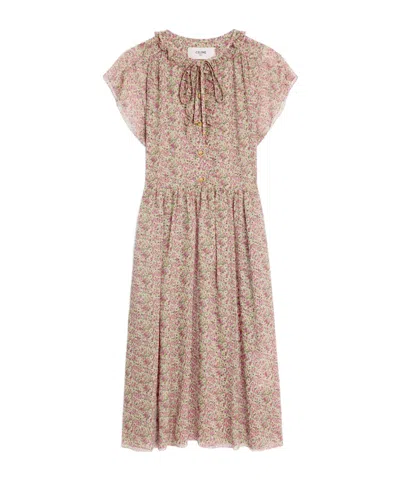 Celine Round-neck Dress In Nude