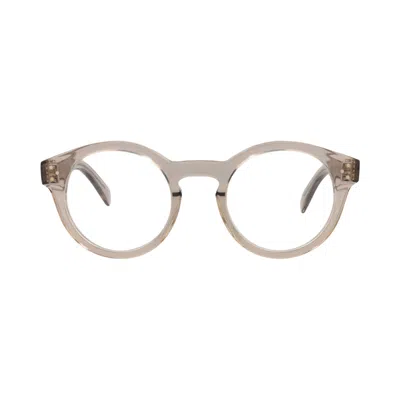 Pre-owned Celine Round Optical Glasses 'beige/transparent' | Tan | Men's Size Onesize