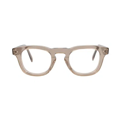 Pre-owned Celine Round Optical Glasses 'beige/transparent' | Tan | Men's Size Onesize
