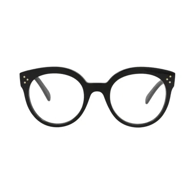 Pre-owned Celine Round Optical Glasses 'black/transparent' | Women's Size Onesize