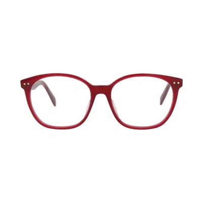 Pre-owned Celine Round Optical Glasses 'bordeaux/transparent' | Red | Women's Size Onesize
