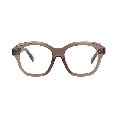 Pre-owned Celine Round Optical Glasses 'brown/transparent' | Women's Size Onesize