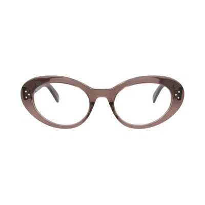 Pre-owned Celine Round Optical Glasses 'brown/transparent' | Women's Size Onesize