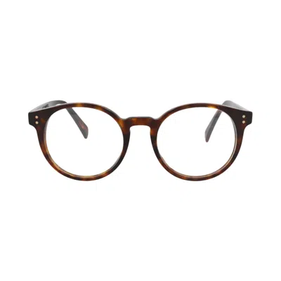 Pre-owned Celine Round Optical Glasses 'havana/transparent' | Brown | Men's Size Onesize