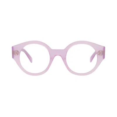 Pre-owned Celine Round Optical Glasses 'lilac/transparent' | Purple | Women's Size Onesize